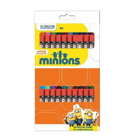 24 Minions Jumbo Wax Crayons £2.99